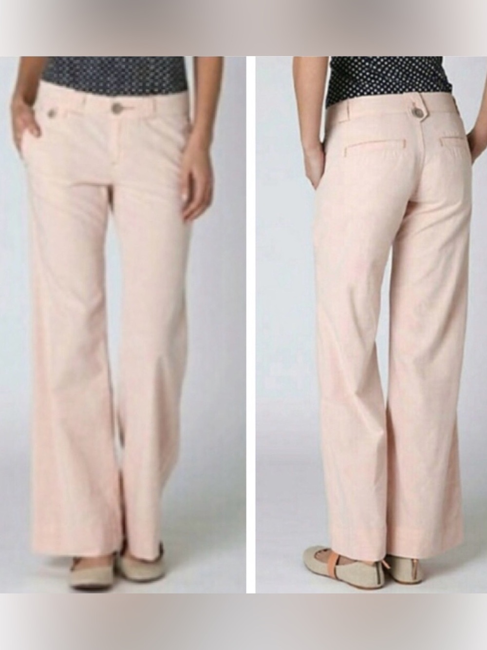 Anthropologie Pilcro & the Letterpress Blush Pink0 Wide Leg Pants 31